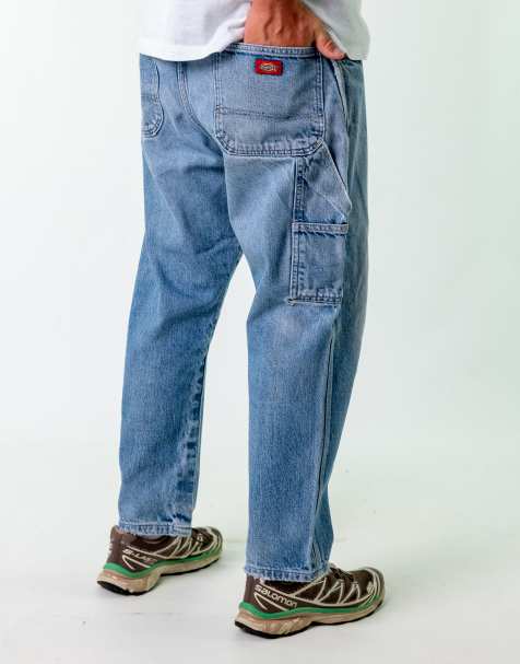 Vintage Dickies 36x30 Denim Carpenter Jeans Light Blue - view 1