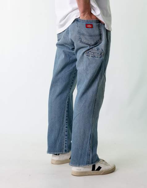 Vintage Dickies 36x30 Denim Carpenter Jeans Light Blue - view 1