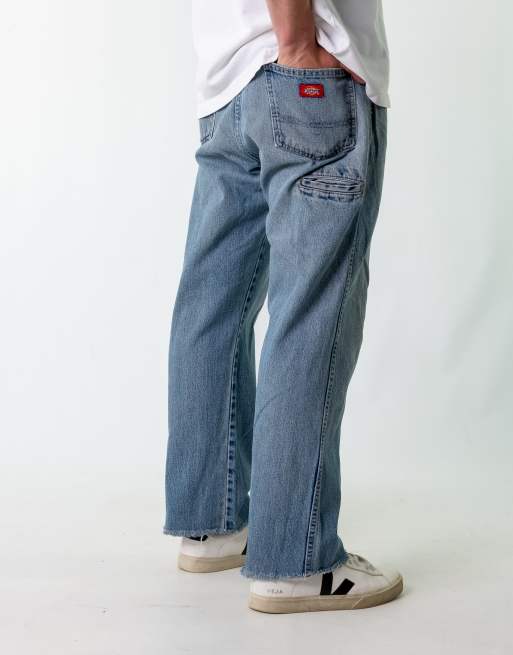 Vintage Dickies 36x30 Denim Carpenter Jeans Light Blue