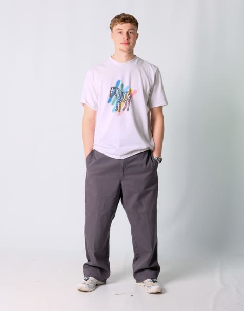Vintage Dickies 36x30 Woven Straight Pants Charcoal Grey - view 1