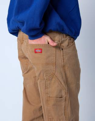 Vintage Dickies 36x32 Canvas Carpenter Baggy Jeans Tan