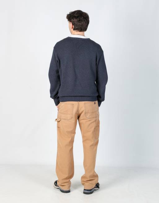 Vintage Dickies 36x32 canvas carpenter jeans in tan, 3 of 4