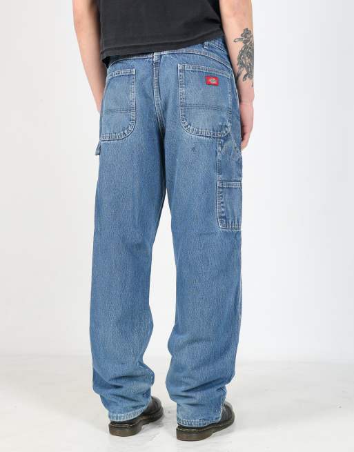 Vintage Dickies 36x32 denim carpenter jeans in blue, 2 of 4