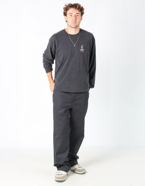 Vintage Dickies 36x32 woven straight pants in black - view 1