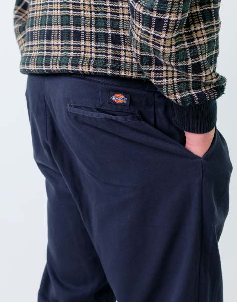 Vintage Dickies 36x34 Woven Straight Pants Navy Blue - view 1