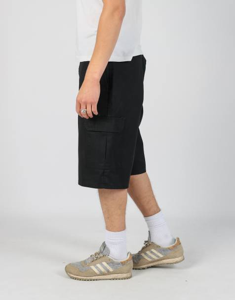 Vintage Dickies 36x45 canvas cargo shorts in black - view 1