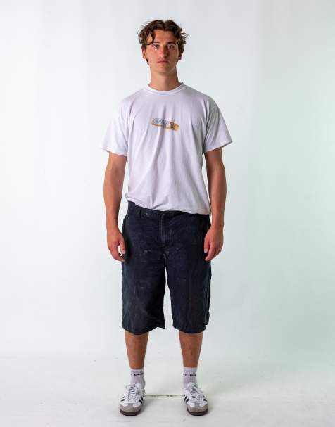 Vintage Dickies 38" Canvas Carpenter Jorts Shorts Black - view 1