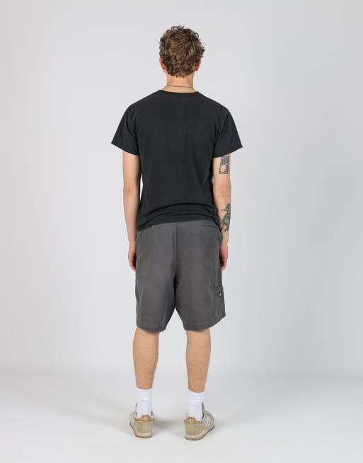 Vintage Dickies 38x21 canvas cargo shorts in charcoal grey, 3 of 4