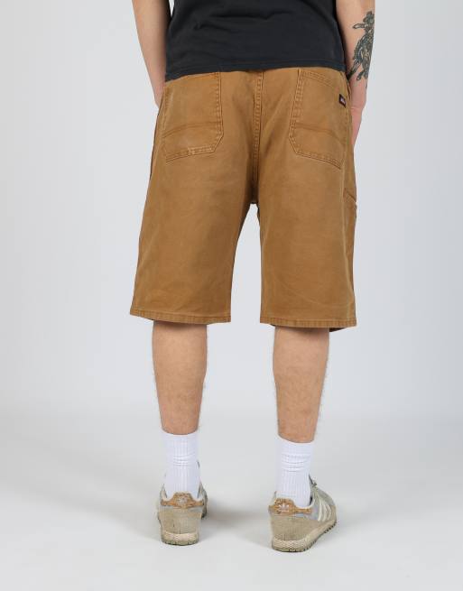 Vintage Dickies 38x22 canvas cargo shorts in tan