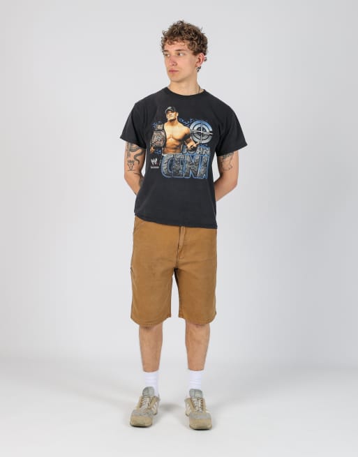 Vintage Dickies 38x22 canvas cargo shorts in tan, 2 of 4