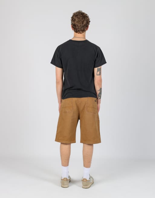 Vintage Dickies 38x22 canvas cargo shorts in tan, 3 of 4
