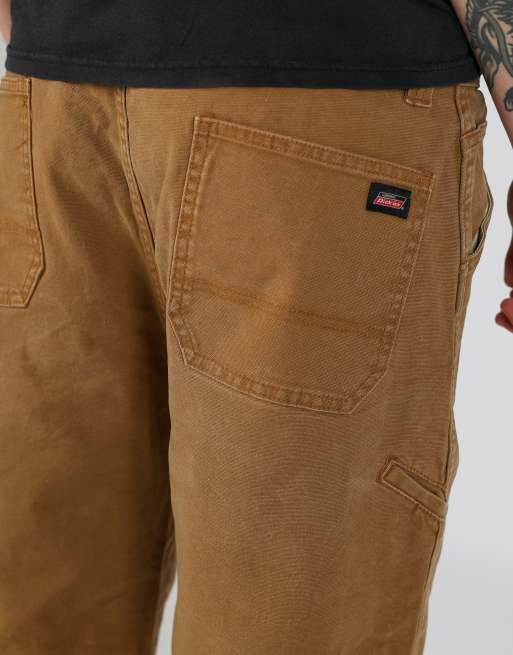 Vintage Dickies 38x22 canvas cargo shorts in tan, 4 of 4