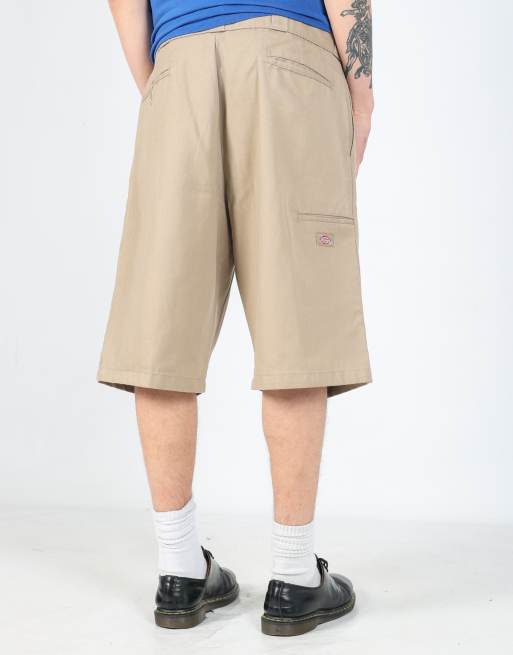 Vintage Dickies 38x24 denim shorts in tan