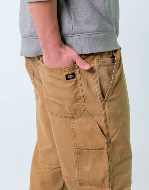 Vintage Dickies 38x30 Canvas Carpenter Baggy Jeans Tan