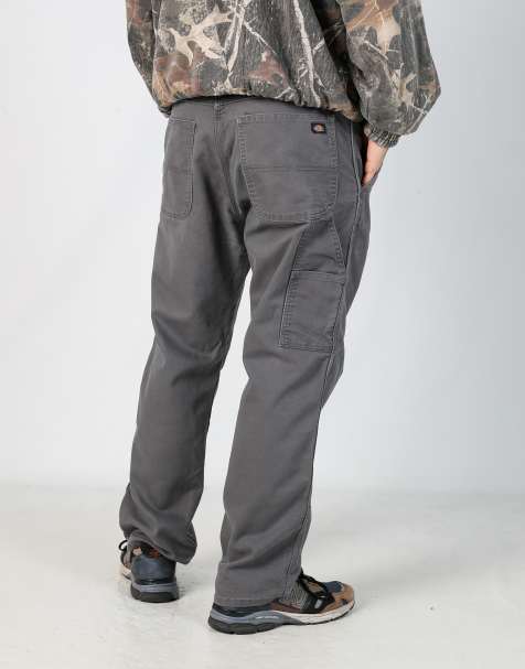Vintage Dickies 38x30 canvas carpenter jeans in grey - view 1