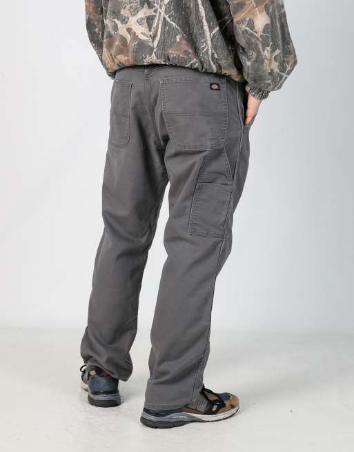Vintage Dickies 38x30 canvas carpenter jeans in grey