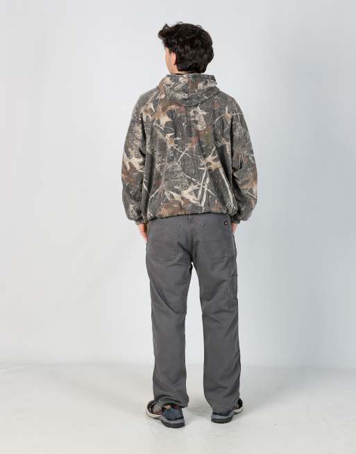 Vintage Dickies 38x30 canvas carpenter jeans in grey, 3 of 4