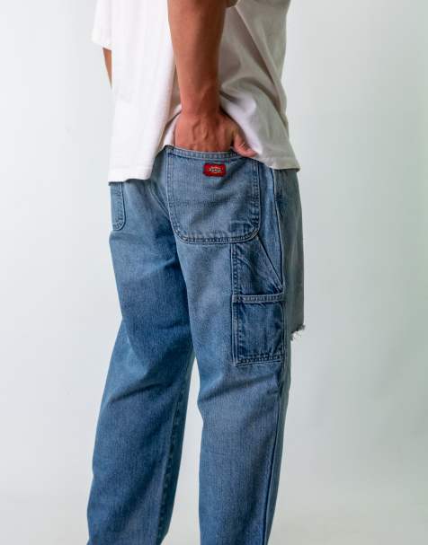 Vintage Dickies 38x30 Denim Carpenter Jeans Blue - view 1