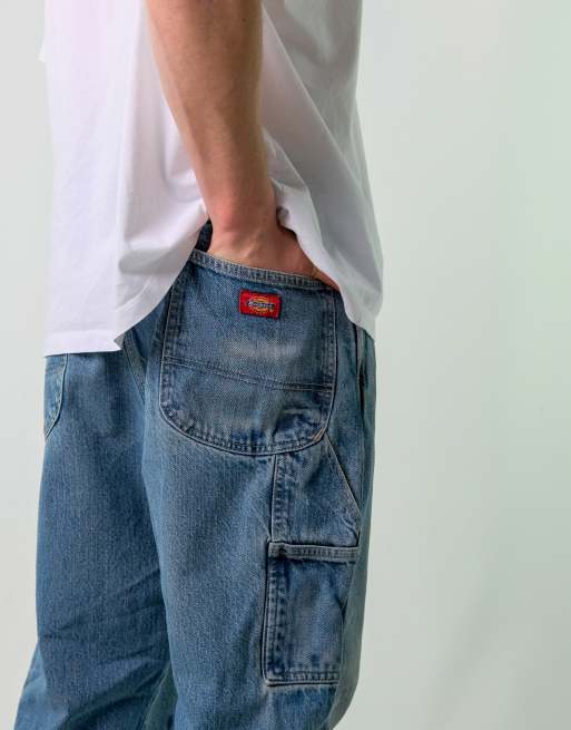 Vintage Dickies 38x30 Denim Carpenter Jeans Blue