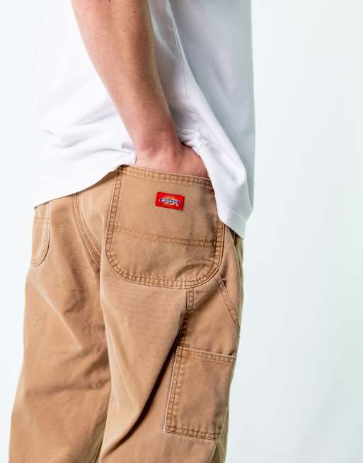 Vintage Dickies 38x30 Denim Carpenter Jeans Brown