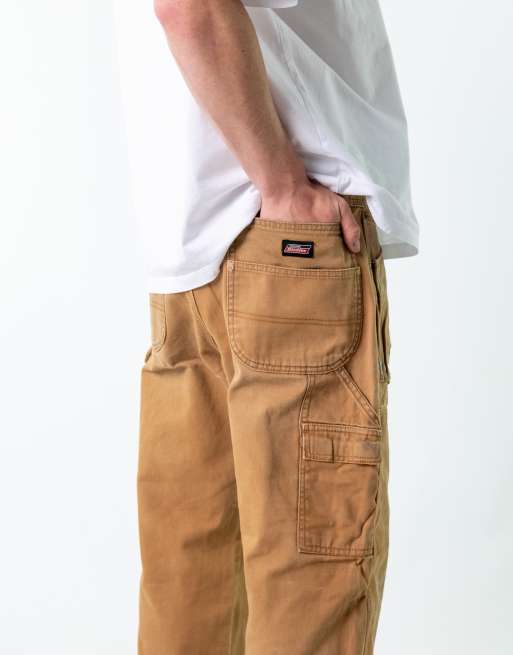 Vintage Dickies 38x30 Denim Carpenter Jeans Brown