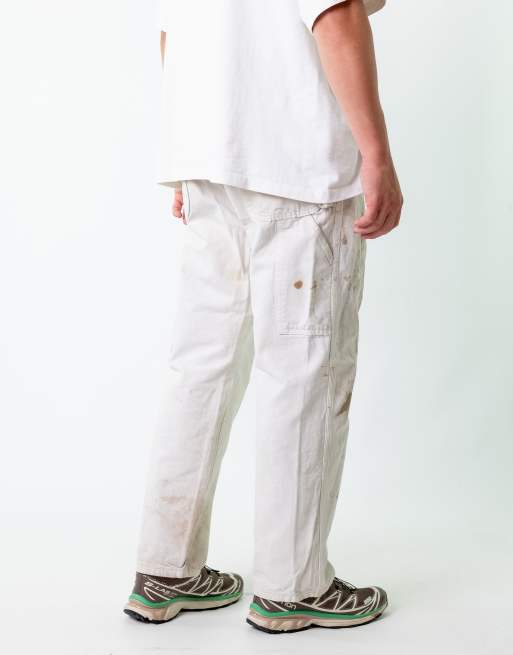 Vintage Dickies 38x30 Denim Carpenter Jeans Cream