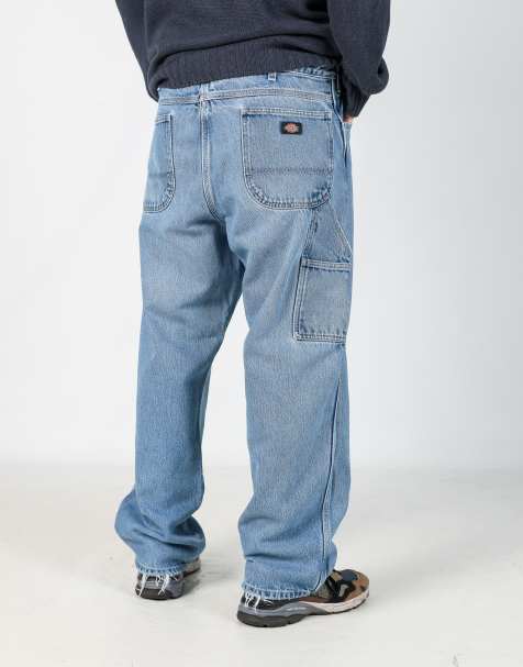 Vintage Dickies 38x30 denim carpenter jeans in light blue - view 1