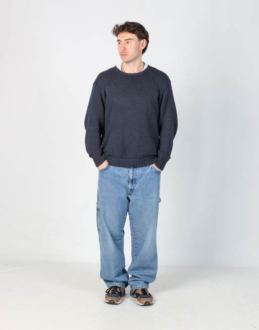Vintage Dickies 38x30 denim carpenter jeans in light blue, 2 of 4
