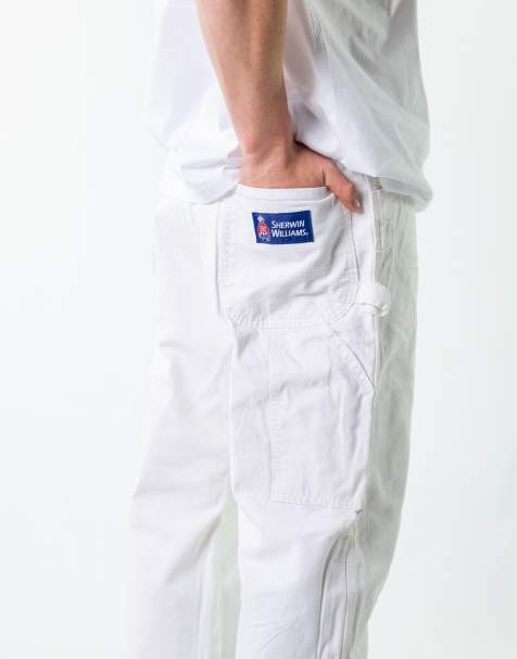 Vintage Dickies 38x30 Denim Carpenter Jeans White - view 1