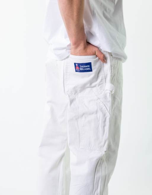 Vintage Dickies 38x30 Denim Carpenter Jeans White