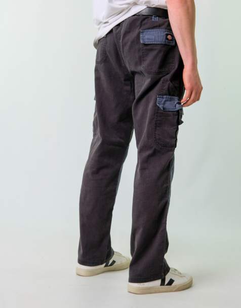 Vintage Dickies 38x30 Woven Cargo Pants Black - view 1