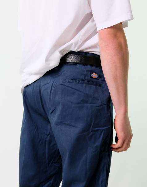 Vintage Dickies 38x30 Woven Straight Pants Navy Blue - view 1