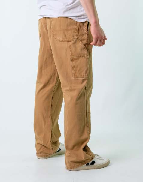 Vintage Dickies 38x32 Canvas Carpenter Baggy Jeans Tan - view 1