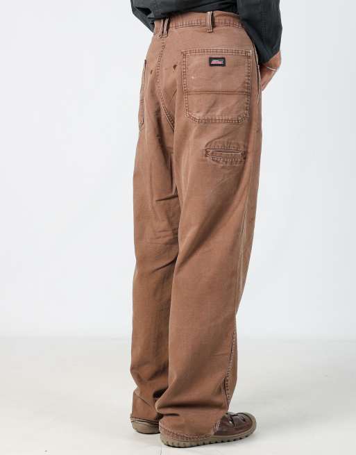 Vintage Dickies 38x32 woven straight pants in tan