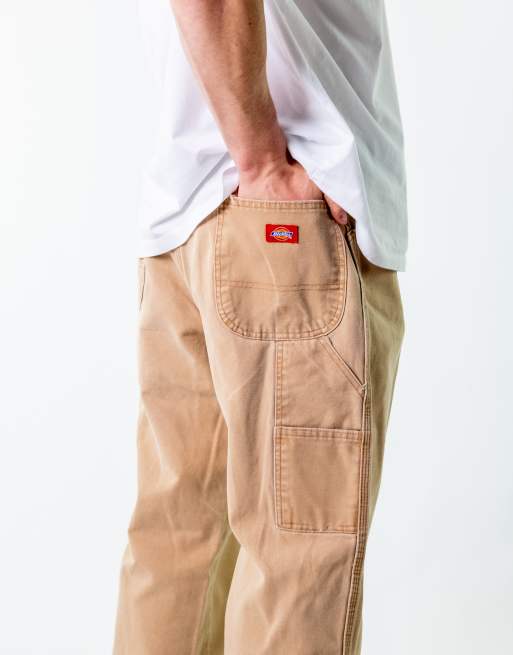 Vintage Dickies 38x34 Denim Carpenter Jeans Tan