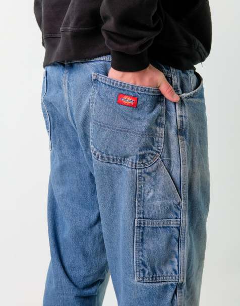 Vintage Dickies 38x36 Denim Carpenter Baggy Jeans Blue - view 1