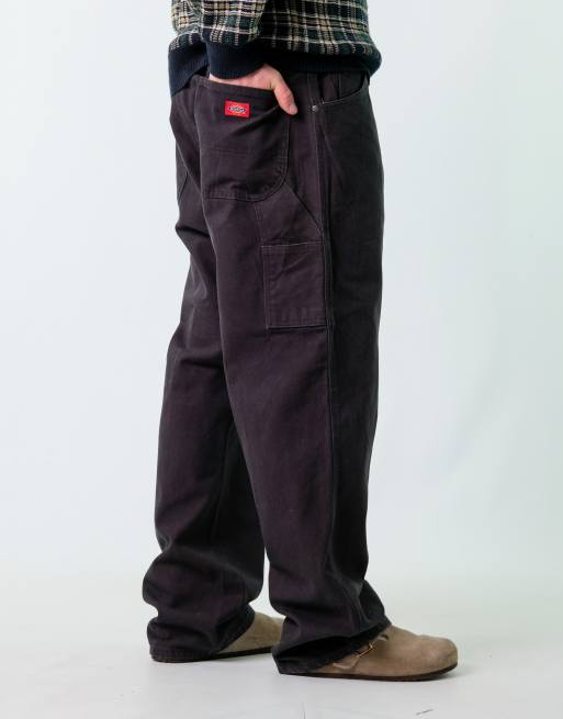 Vintage Dickies 40x32 Canvas Carpenter Baggy Jeans Black