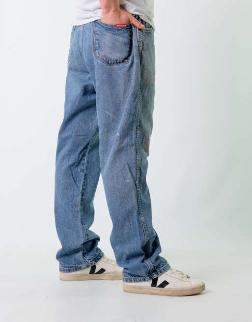 Vintage Dickies 40x32 Denim Carpenter Baggy Jeans Blue