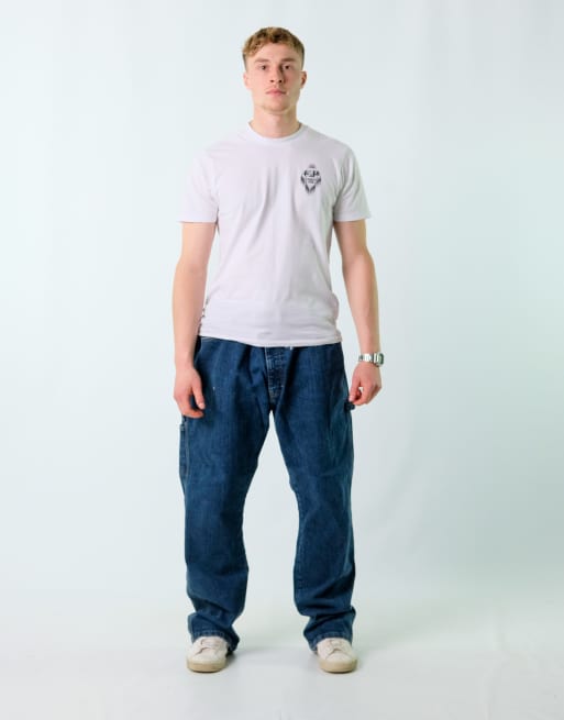 Vintage Dickies 40x32 Denim Hip Hop Baggy Jeans Navy Blue