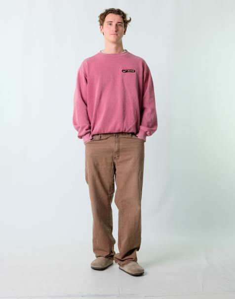 Vintage Dickies 40x34 Denim Carpenter Baggy Jeans Brown - view 1