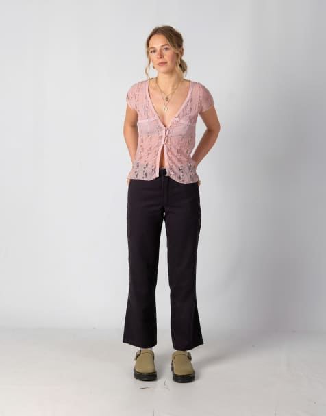 Vintage Dickies 874 28x30 Woven Straight Pants Black - view 1