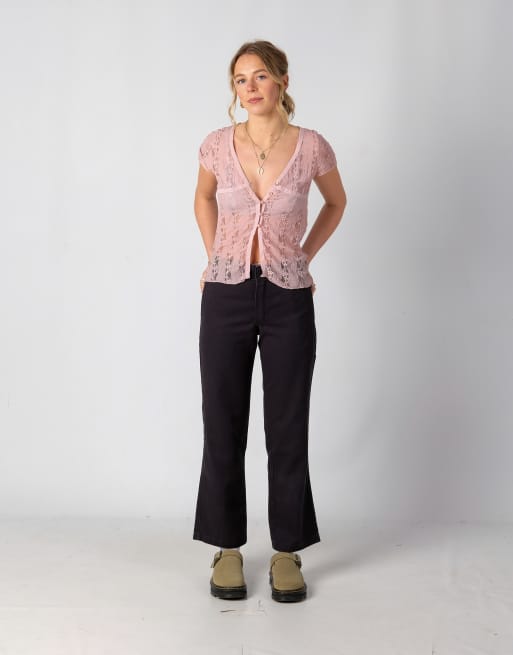 Vintage Dickies 874 28x30 Woven Straight Pants Black