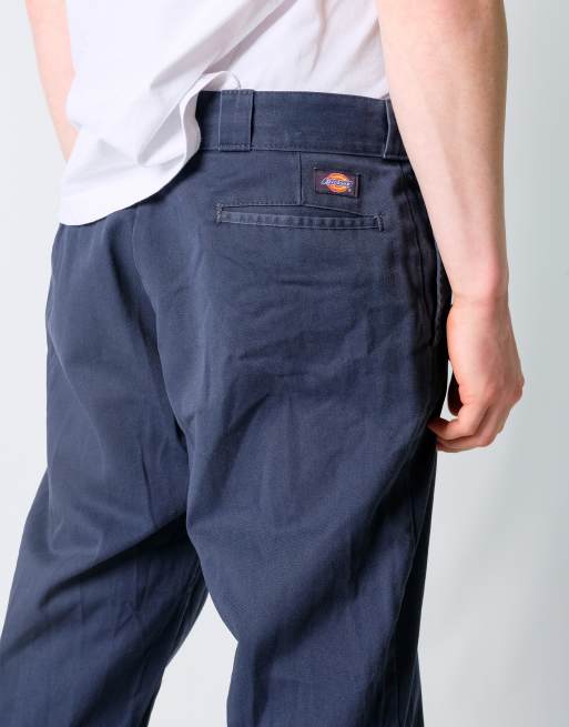 パンツ DickiesxSaturdaysNYC875StripeSlacksNavy Dickies 874 straight fit work chino trousers in navy | ASOS