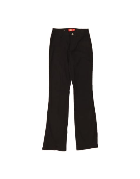 Vintage Dickies Bootcut Casual Trousers US 0 XS W24 L32 In Black - view 1