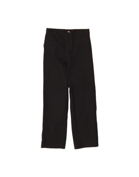Vintage Dickies High Waist Chino Trousers US 12 Large W28 L26 In Black - view 1