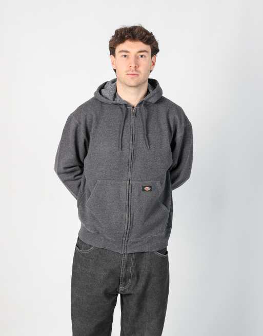 Vintage Dickies l hoodie in charcoal grey