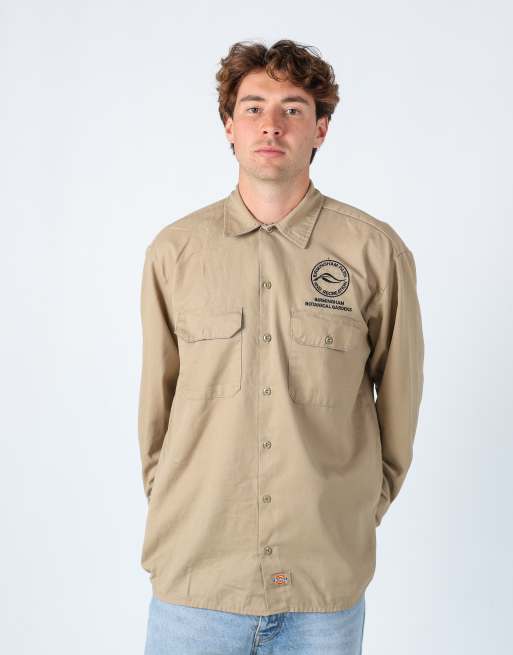 Vintage Dickies l long sleeve shirt in tan