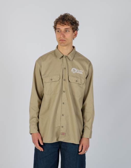 Vintage Dickies l long sleeve shirt in tan