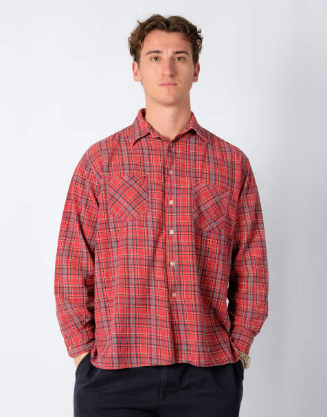 Vintage Dickies L Long Sleeve Shirt Red - view 1