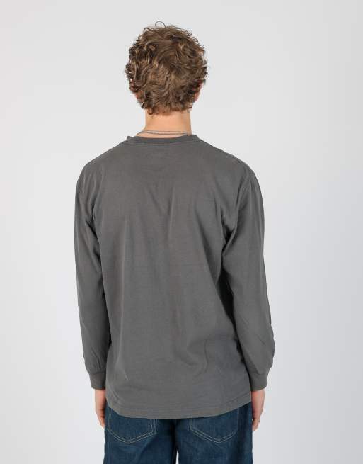 Vintage Dickies l long sleeve t-shirt in charcoal grey, 3 of 4